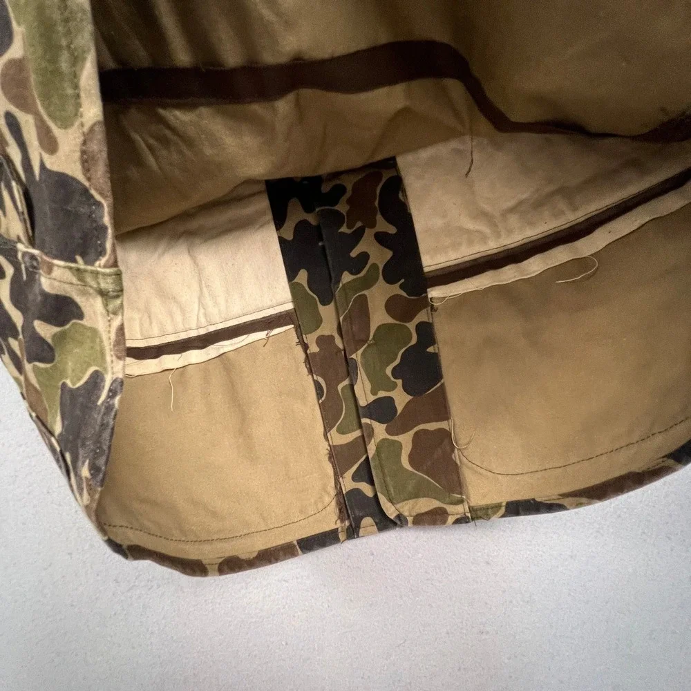 RedHead Bone-Dry Hunting Jacket Mens 44 Green Camo Corduroy Utility Field Coat
